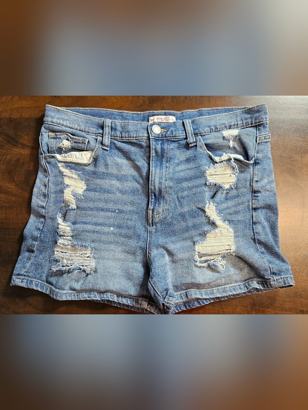 17 SO Vintage Stretch High Rise Shorts